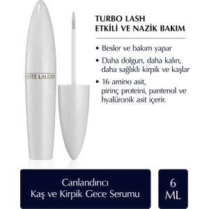 Estee Lauder Turbo Lash Canlandırıcı, Güçlendirici ve Besleyici Kaş ve Kirpik Gece Serumu - 6ml