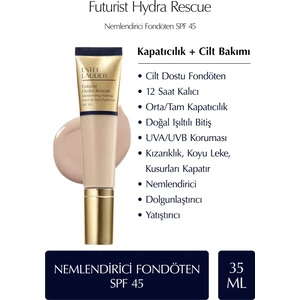 Estee Lauder Futurist Hydra Rescue SPF 45 Nemlendirici Fondöten 35ml - Renk: 2C1 Pure Beige
