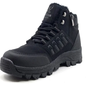 Unısex Fermuarlı Kürklü Termal Bot Suya Dayanıklı Kaydırmaz