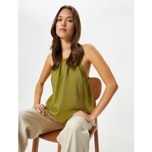 Halter Yaka Atlet Dokulu Viskon