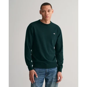 Erkek Yeşil Regular Fit Bisiklet Yaka Kazak 87211.374