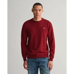 Erkek Kırmızı Regular Fit Bisiklet Yaka Kazak 87211.605