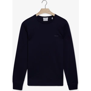 Erkek Lacivert Slim Fit Bisiklet Yaka T-Shirt 2045034.433