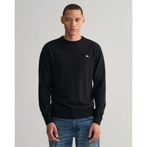 Erkek Siyah Regular Fit Bisiklet Yaka Kazak 87211.5