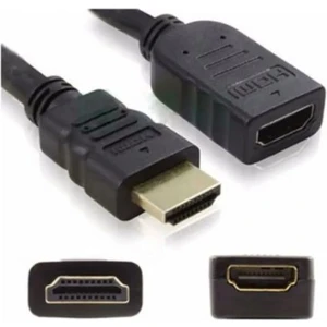 Deste Elektronik HDMI Dişi Erkek Uzatma Kablosu 0.50 cm HDMI Uzatma