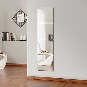 Ankara Pleksi Ayna Dekoratif Pleksi Ayna 1 mm Yapışkanlı 40X40 cm Gümüş Renk