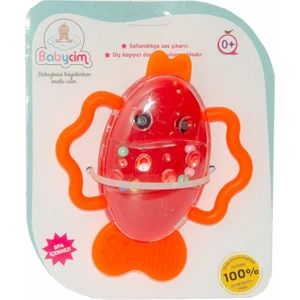 URT038-003 Babycim Balık Dişlik Çıngırak -Birliktoys