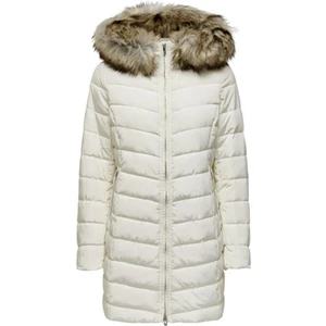 Onlellan Quılt Hood Fur Coat Lıfe cc Otw Ekru