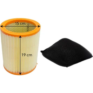 Fakir Deluxe 9000S / 9800S / 2600 - 3200 Uyumlu Silindir Filtre ve Sünger Filtre