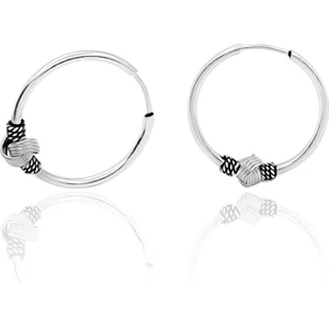 18 mm Halka Gümüş Küpe Taşsız Bayan Küpesi Halka Modeli 925 Ayar KUPE-231