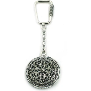 İsim Yazılabilen Telkari Gümüş Anahtarlık Kişiye Özel Anahtarlık ANT-44