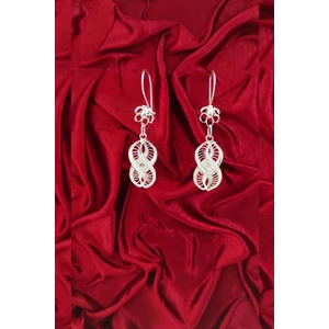 Midyat Mardin Telkari Gümüş Küpe El İşi Kadın Küpesi Modeli 925 Ayar KUPE-102