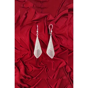 Gümüş Telkari Küpe Sallantılı Taşsız Kadın Küpesi Modeli 925 Ayar KUPE-199