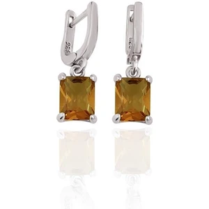 Zultanit Taşı Gümüş Küpe Klipsli Renk Değiştiren Kadın Küpesi KUPE-440