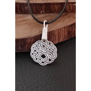 Trabzon Kazaziye Kolye Gümüş Kadın Aşk Düğümü Kolye UC-406