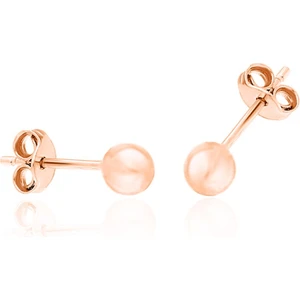 Top Gümüş Küpe Rose Gümüş Taşsız Toplu Vidalı Kadın Küpesi KUPE-466