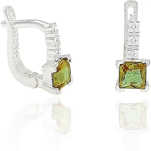 Renk Değiştiren Zultanit Taşlı Gümüş Küpe Klipsli Kadın Küpesi KUPE-228