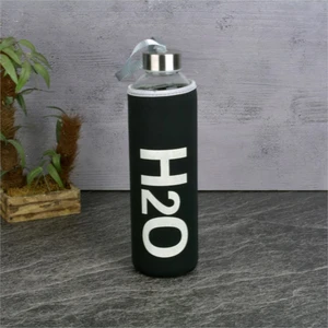H2O 750 ml Cam Matara Siyah