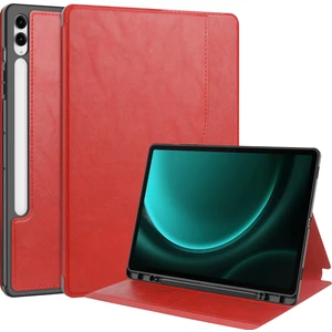 Shin-Wo Samsung Galaxy Tab S9 Fe Plus Folio Kılıf Çok Açılı Standlı Ince Hafif Koruyucu Kapak (Yurt Dışından)
