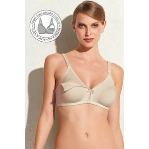Pierre Cardin 2'li Ekonomik Paket Ten 6832 Kapsız Desteksiz Pamuklu Emzirme Sütyen (Kolay Açılabilir Klips)