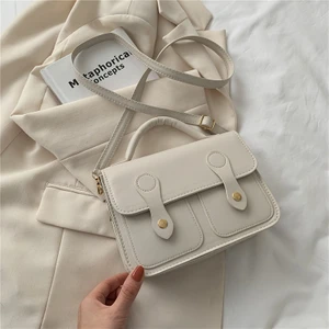 Sonbahar ve Kış Rahat Crossbody Basit Ins Retro Internet Ünlü Popüler Askılı Çanta Küçük Kare Çanta (Yurt Dışından)