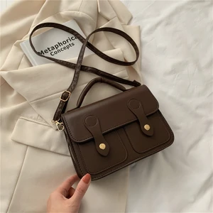 Sonbahar ve Kış Rahat Crossbody Basit Ins Retro Internet Ünlü Popüler Askılı Çanta Küçük Kare Çanta (Yurt Dışından)