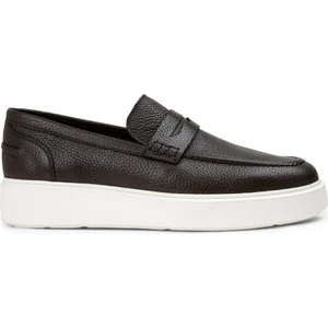 Deri Haki Erkek Loafer Ayakkabı - 01964Mhake01