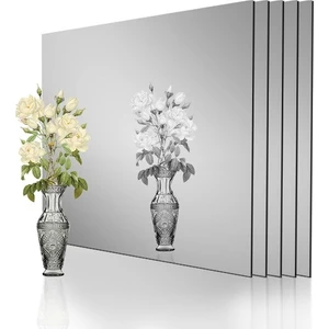 Ankara Pleksi Ayna Dekoratif Pleksi Ayna 1 mm Yapışkanlı 20X20 cm Gümüş Renk