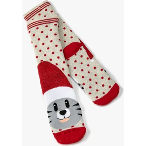 Yılbaşı Temalı Havlu Çorap