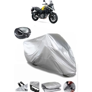 Suzuki V-Strom DL650 Arka Çanta Uyumlu Motosiklet Brandası Lüx Kalite Kalın Yüksek Kalite