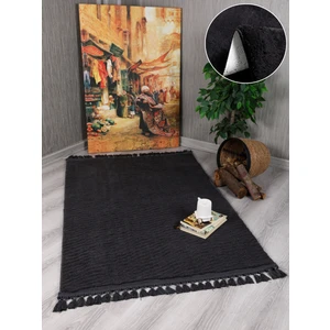 My Evilla Modern Dekoratif Örgü Saçaklı Puffy Peluş Halı Yolluk