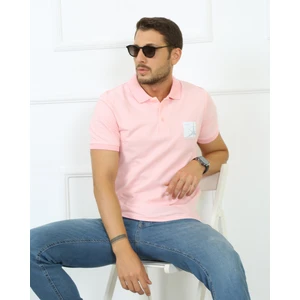 Uomo Park 2127-1 Yaka Baskılı Regular Fıt Erkek T-Shırt