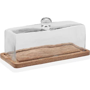 The Mia Madera Dikdörtgen Kek Saklama Fanusu 15 x 32 x 14 cm