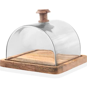 The Mia Madera Dikdörtgen Kek Saklama Fanusu 15 x 19 x 19 cm