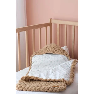 Portbebe Bebek Uyku Tulumu 0-12M Kahverengi Unisex Alize Puffy Sıcak Rahat Yatak Kundak OEKO TEX Sertifika