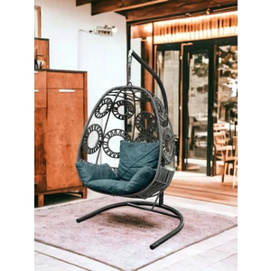 Tu Tienda Çember Desenli Makrome Ip Örgü Salıncak,yeşil