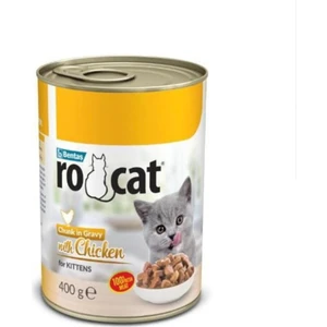 Kitten Tavuklu Yavru Kedi Konserve 400 gr x 12 Adet