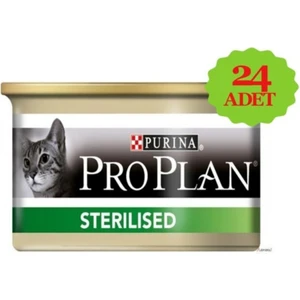 Pro Plan Steril Somonlu Kedi Maması 85 gr  x 24 Kısırlaştırılmış Kediler İçin Etli Lezzet