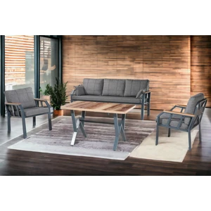 Tu Tienda Nergiz 3 1 1 Masa Bahçe Balkon Mobilyasi,kül Rengi
