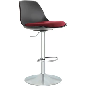 Nadya Bar Sandalyesi - Bordo Deri - 9537S0102