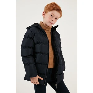 Içi Peluş Astarlı Kapüşonlu Cepli Kışlık Mont Erkek Çocuk Mont 5761911