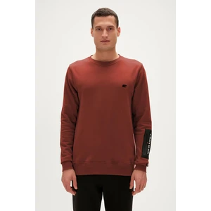 Bad Bear Be Cool Crewneck Woody Kahverengi Baskılı Erkek Sweatshirt