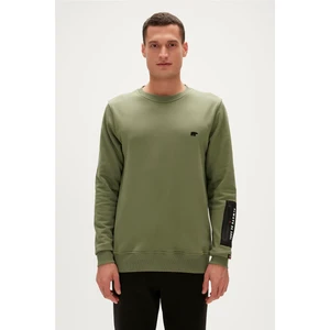 Bad Bear Be Cool Crewneck Thyme Baskılı Erkek Sweatshirt