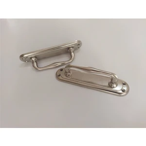 Kıvrık Aynalı Saten Çekme Kol 16.3 cm Sürgü Çekme Kapı Kolu 2 Adet