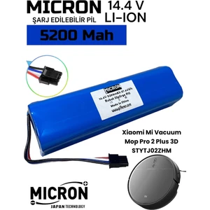 Xiaomi Mi Vacuum Mop Pro2 Plus 3D STYTJ02ZHM Akıllı Robot Süpürge Bataryası 14.4V 5200MAH Pil