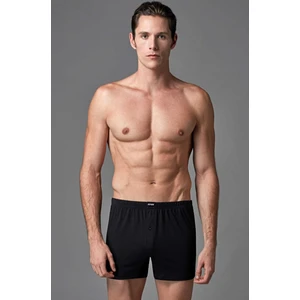 4 Adet %100 Pamuklu Tek Düğmeli Penye Erkek Boxer