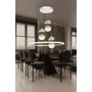 Eray Aydınlatma 2078-40 Kr 3 Toplu LED Krom Avize(Beyaz Işık -Sarı Işık - Gün Işığı)