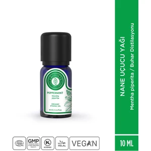 %100 Organik Sertifikalı Nane Uçucu Yağı 10 ml Vegan