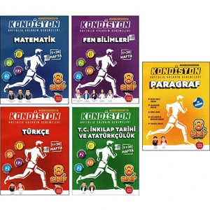 Newton Yayınları 8. Sınıf LGS Matematik – Fen Bilimleri - Türkçe - T.C. İnkılap Tarihi ve Atatürkçülük - Paragraf Kondisyon Denemeleri 5 Kitap