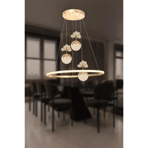 Eray Aydınlatma 2078-40 Sr 3 Toplu LED Gold Avize(Beyaz Işık -Sarı Işık - Gün Işığı)